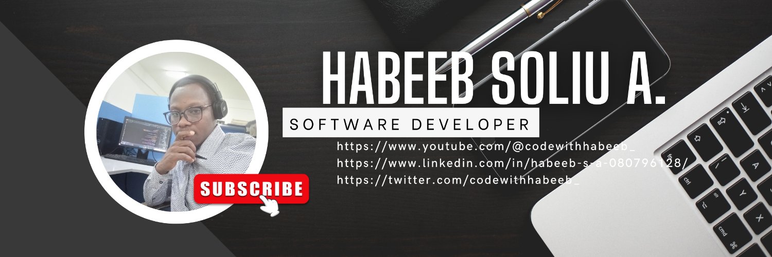 codewithhabeeb_'s profile banner image