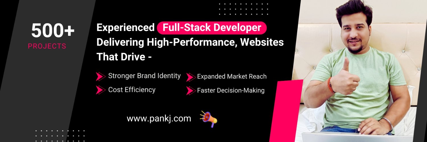pankjweb's profile banner image