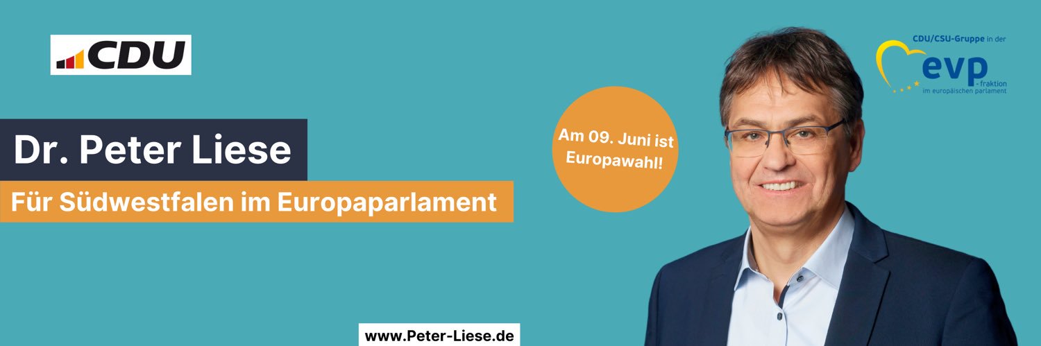 Peter Liese MEP banner