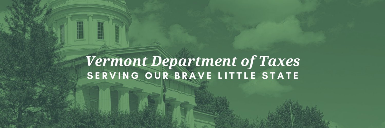 VT Dept of Taxes banner