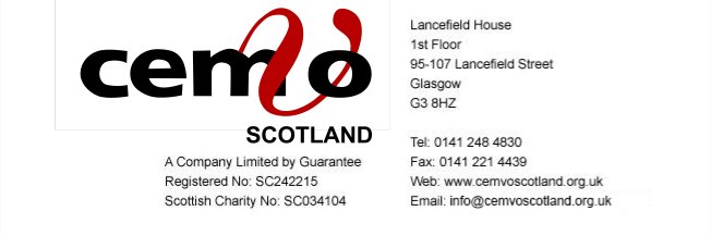 CEMVO Scotland's banner