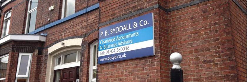 P B Syddall & Co banner
