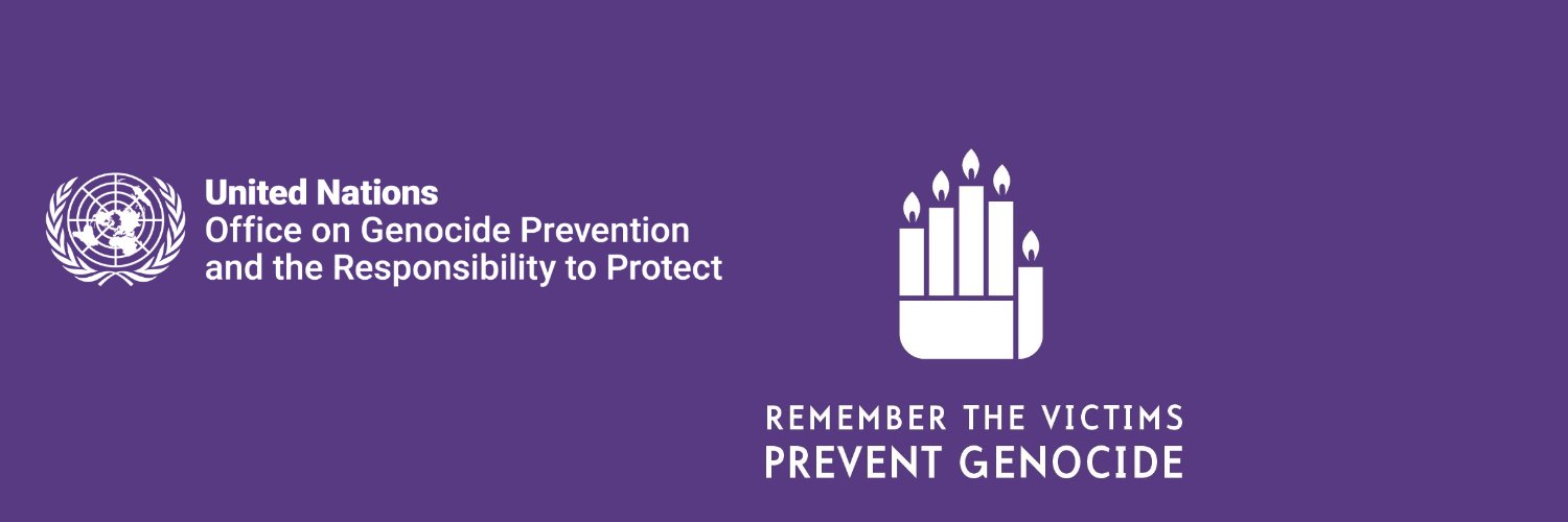 UN Genocide Prevention's banner