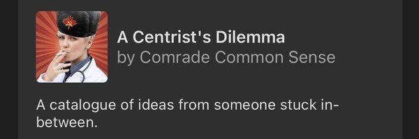 Comrade Common Sense™ Profile Banner