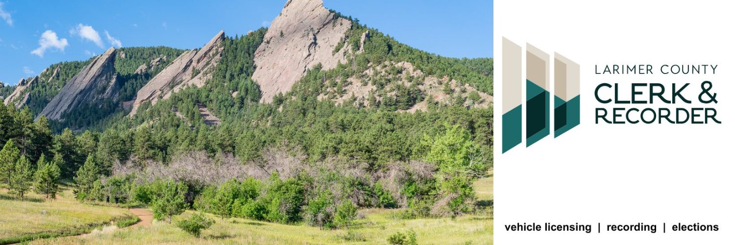 Larimer County Clerk banner