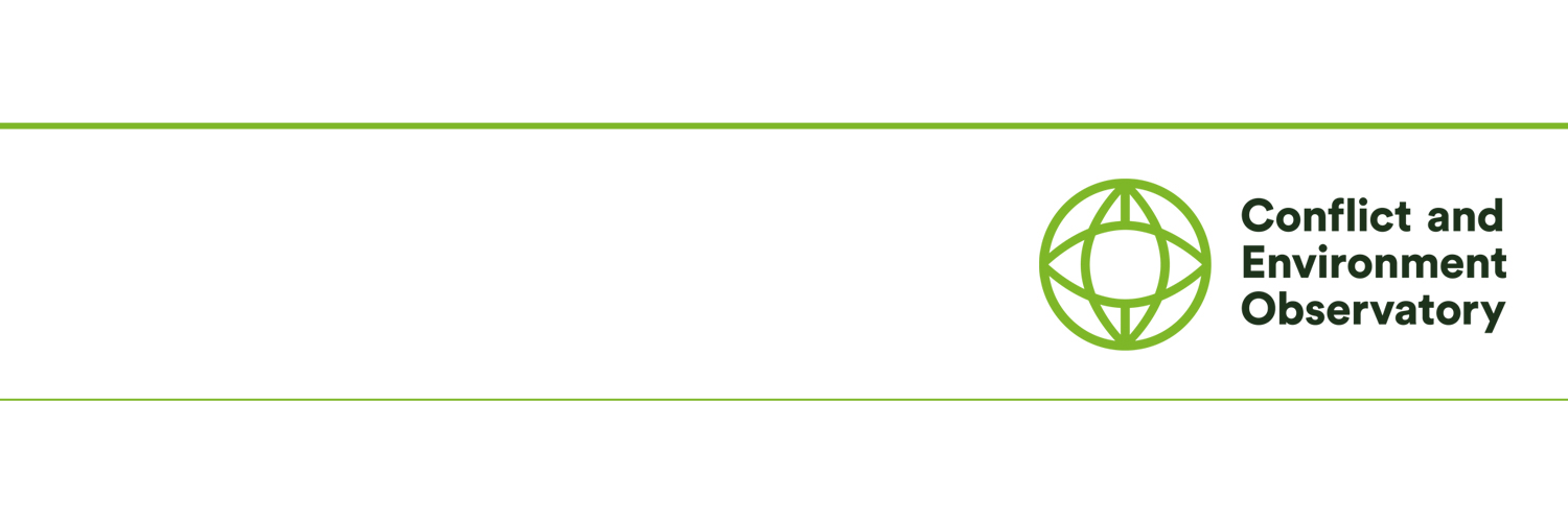 Conflict and Environment Observatory (CEOBS)'s banner