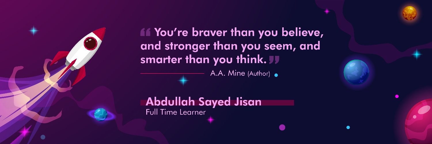 abdullahjisaan's profile banner image