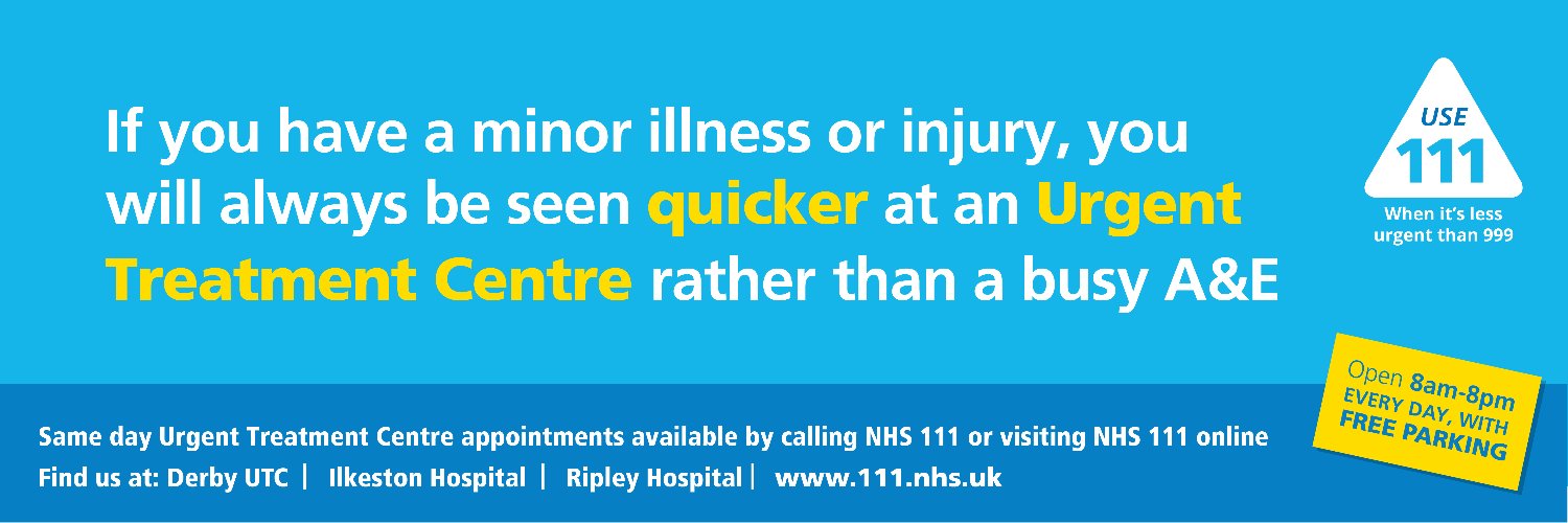 University Hospitals of Derby and Burton NHS FT banner