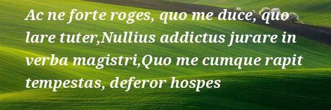 Nullius in Verba banner