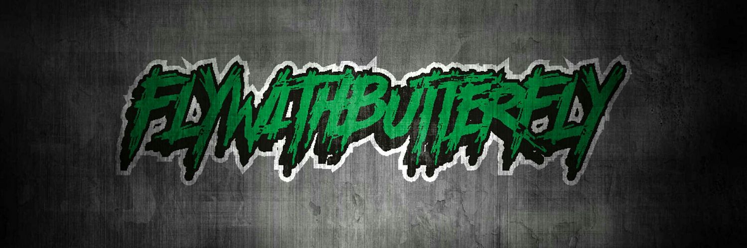 FLY WITH BUTTERFLY banner