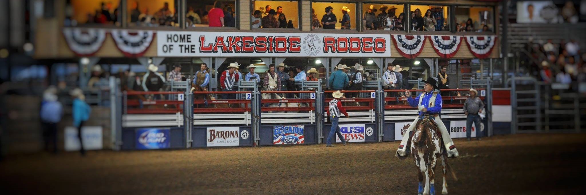 Lakeside Rodeo banner