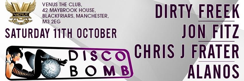 Disco Bomb Music banner