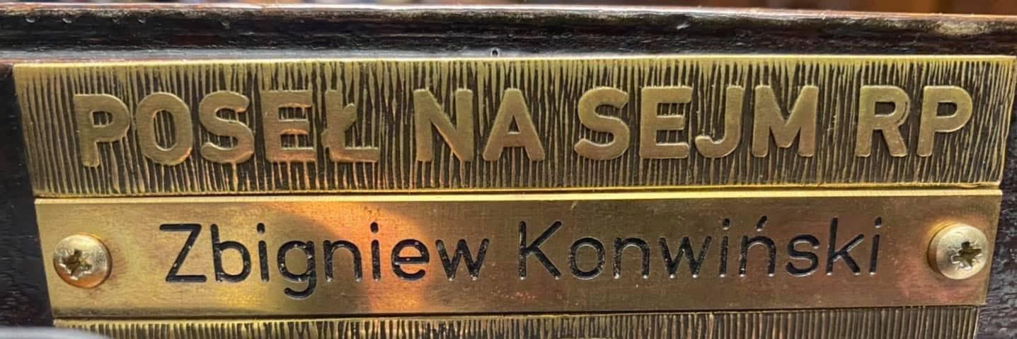 Zbigniew Konwiński's banner