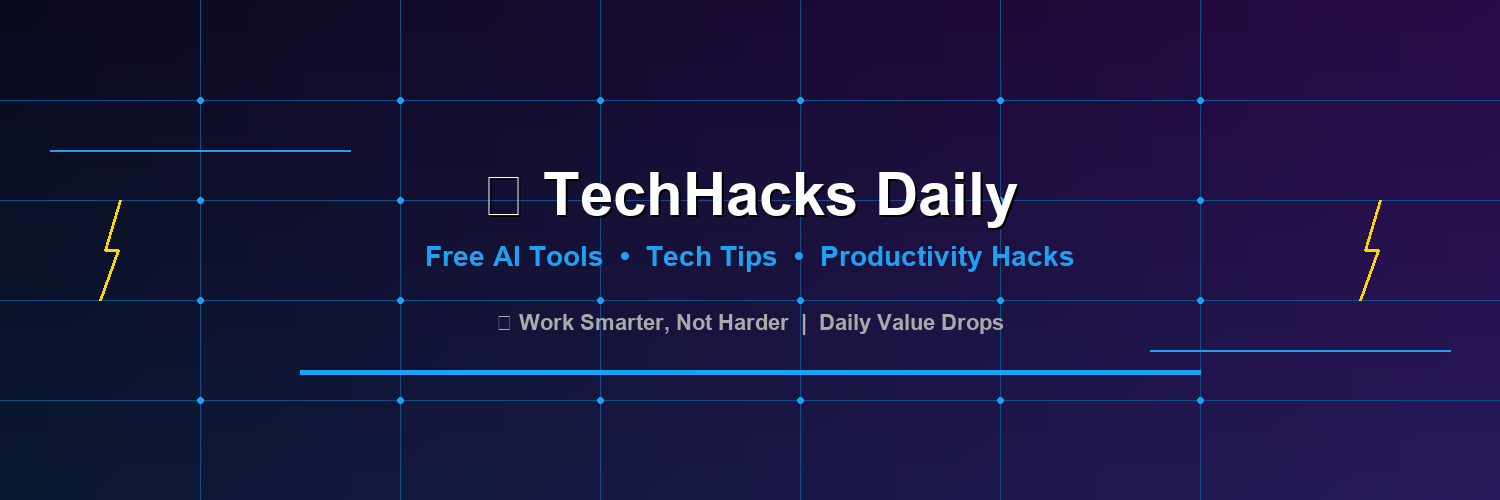 TechHacks Daily ⚡ banner