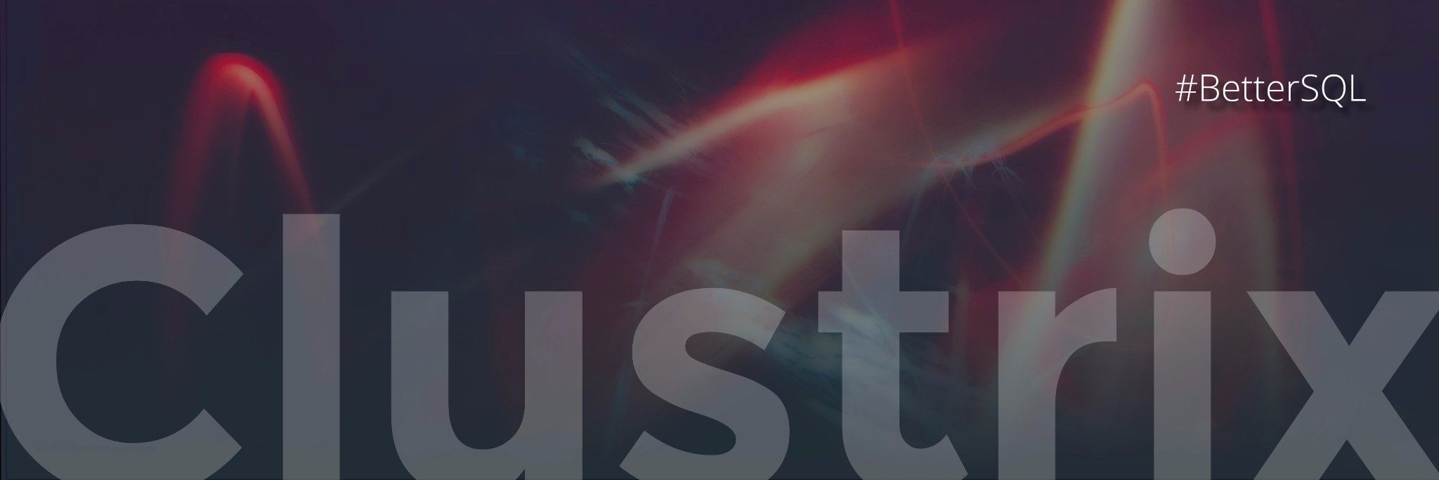 Clustrix's profile banner image