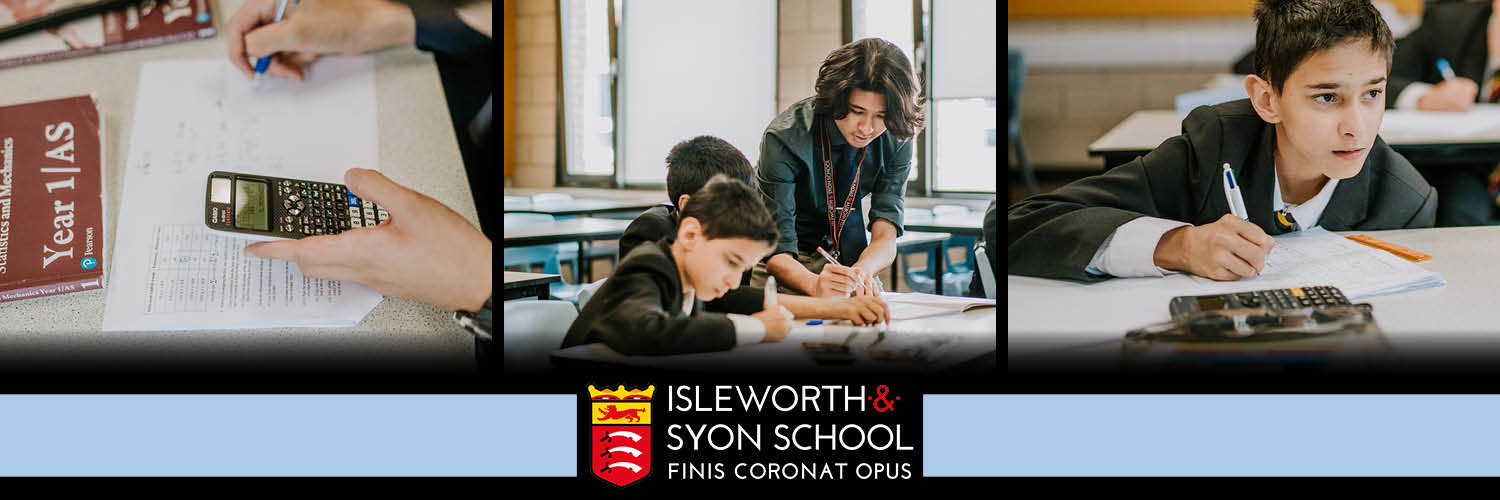 Isleworth & Syon Maths banner