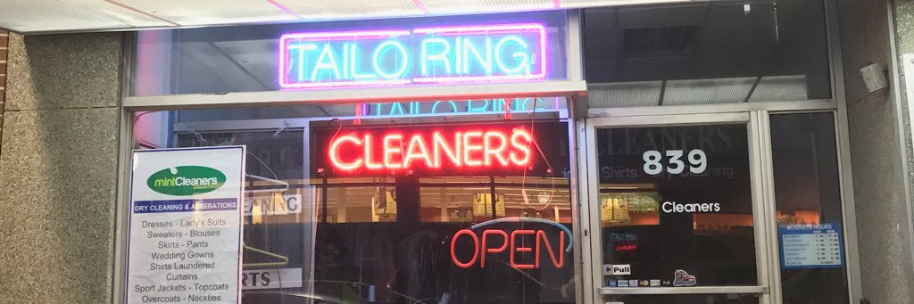 Mint Dry Cleaners banner