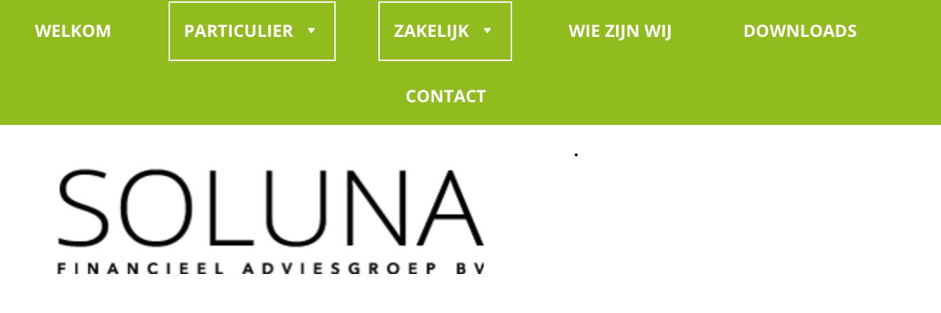 Soluna Financieel Adviesgroep BV banner