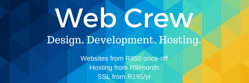 Web Crew banner