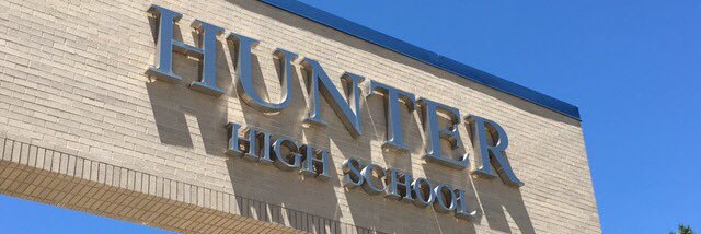 Hunter High School banner