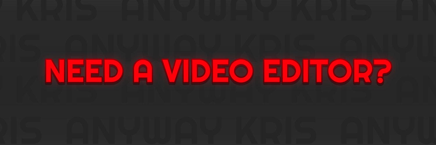 Kristian | Video Editor banner