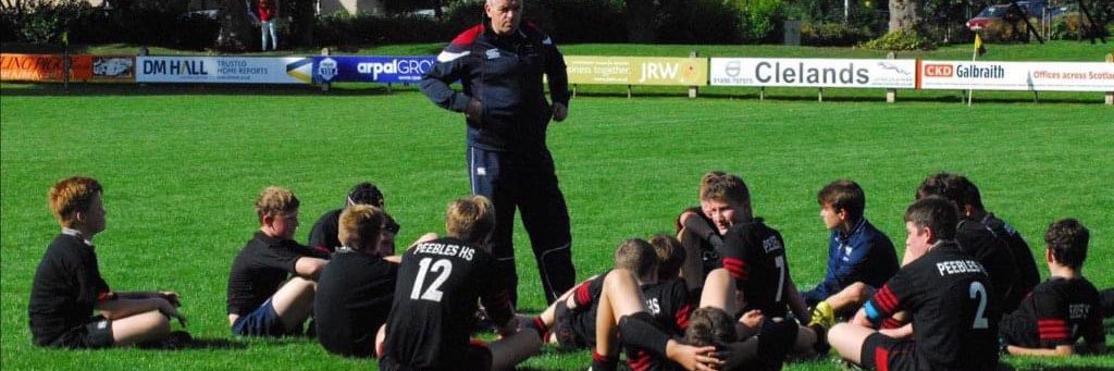 Peebles Youth Rugby banner