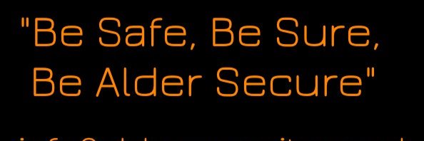 Alder Security (UK) banner