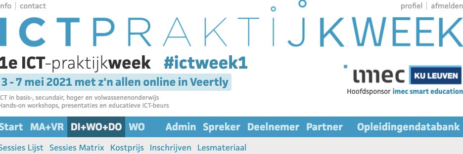 ICT-praktijkdag banner