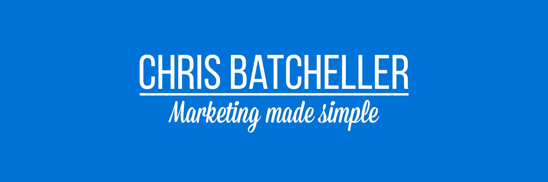 ChrisBatcheller's profile banner image