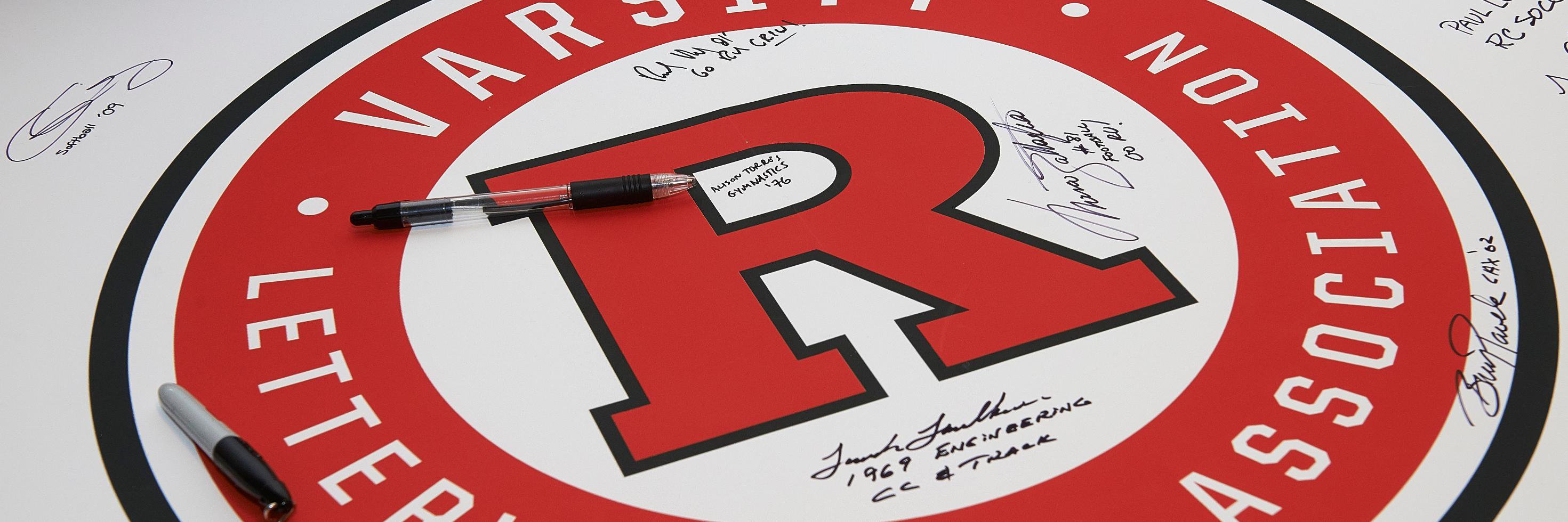 Rutgers Varsity R banner