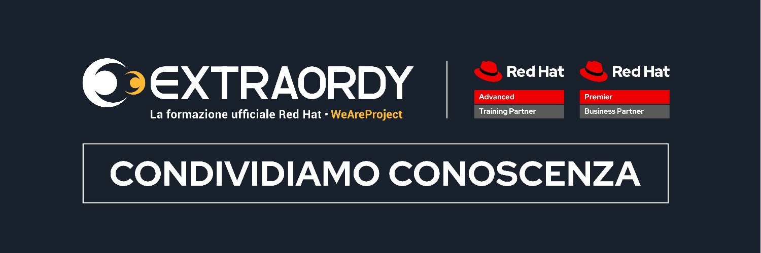 EXTRAORDY - La formazione ufficiale Red Hat banner