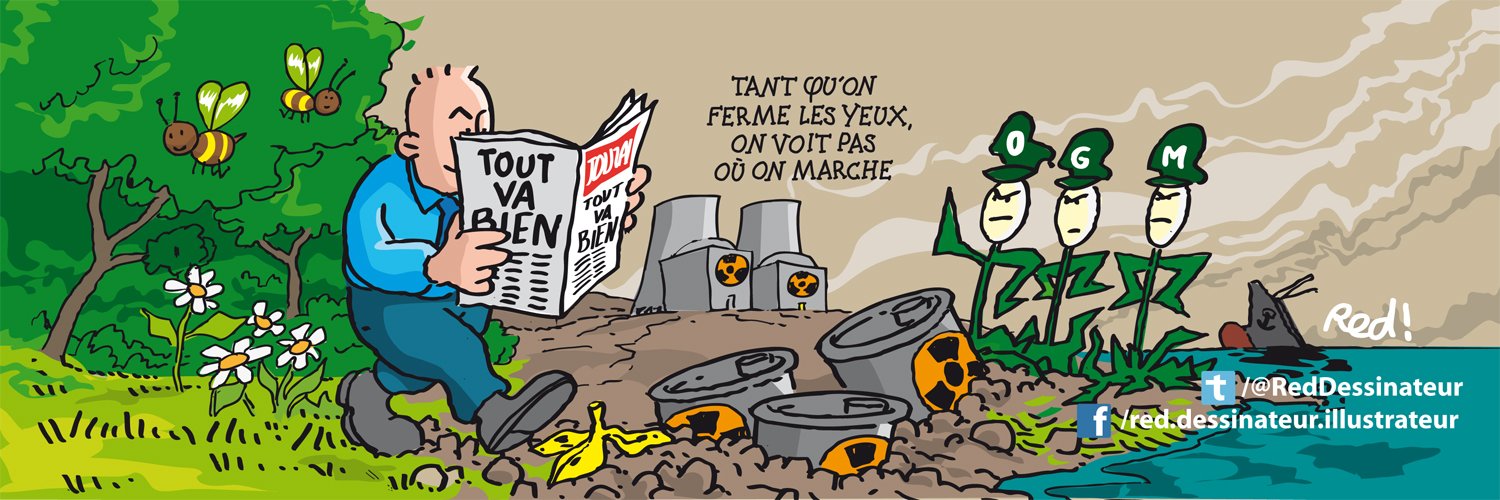 Red dessinateur banner