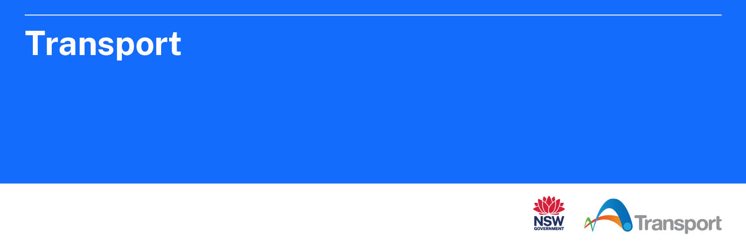 Transport for NSW banner