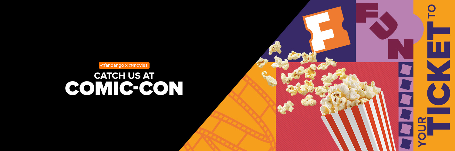 @Movies & @Fandango are at SDCC's banner