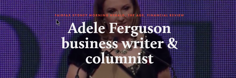 Adele Ferguson banner