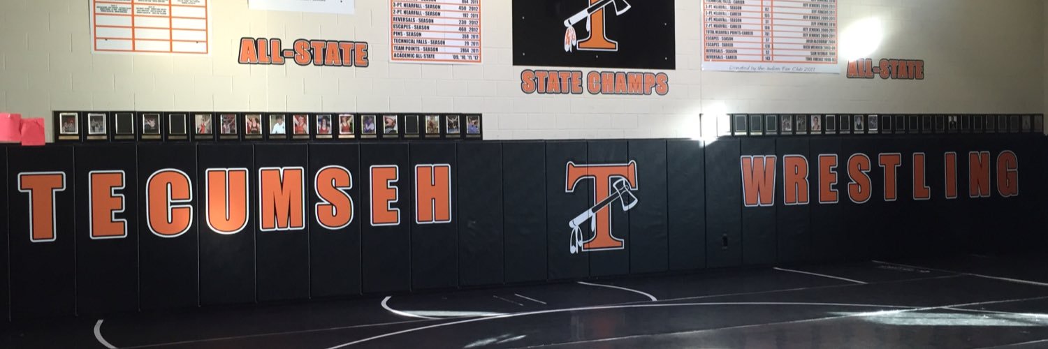 Tecumseh Wrestling banner