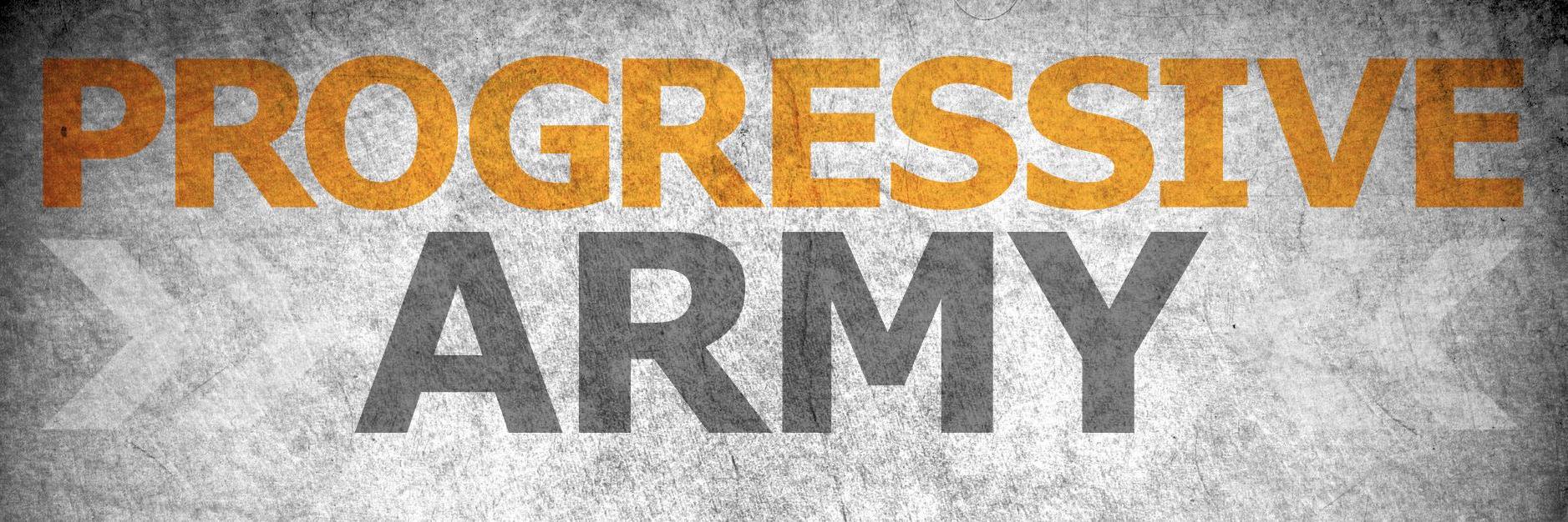 Progressive Army banner