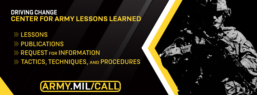 Center for Army Lessons Learned banner