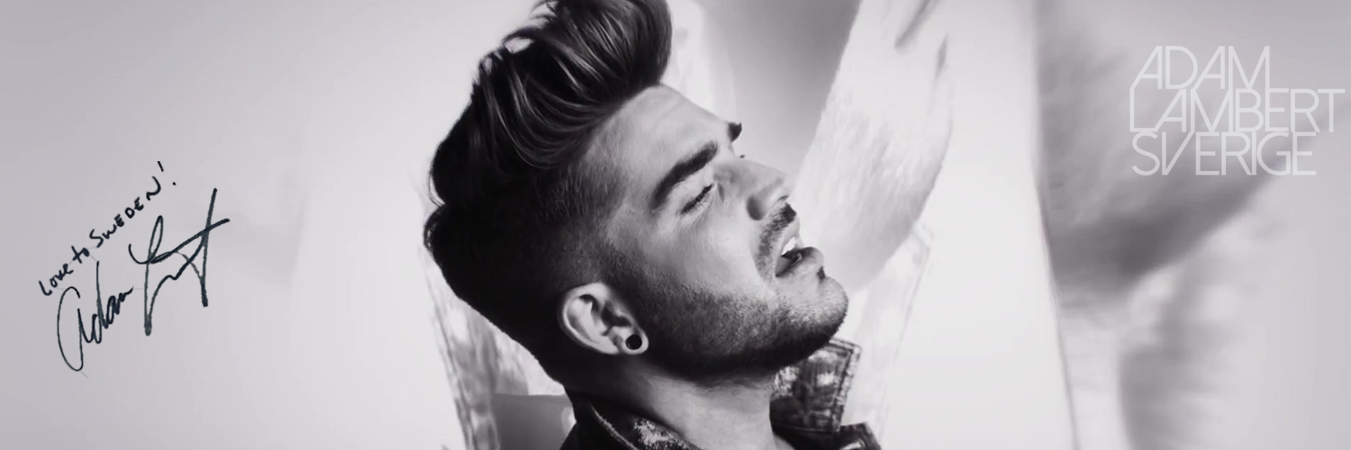 Adam Lambert Sverige banner