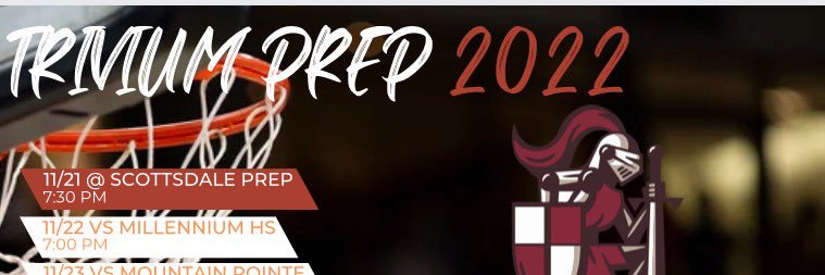 Crimson Knights Basketball banner