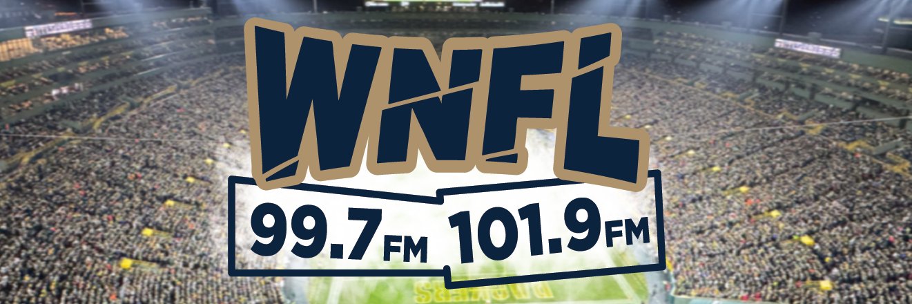 99.7 & 101.9 WNFL Sports Radio Green Bay/Appleton banner