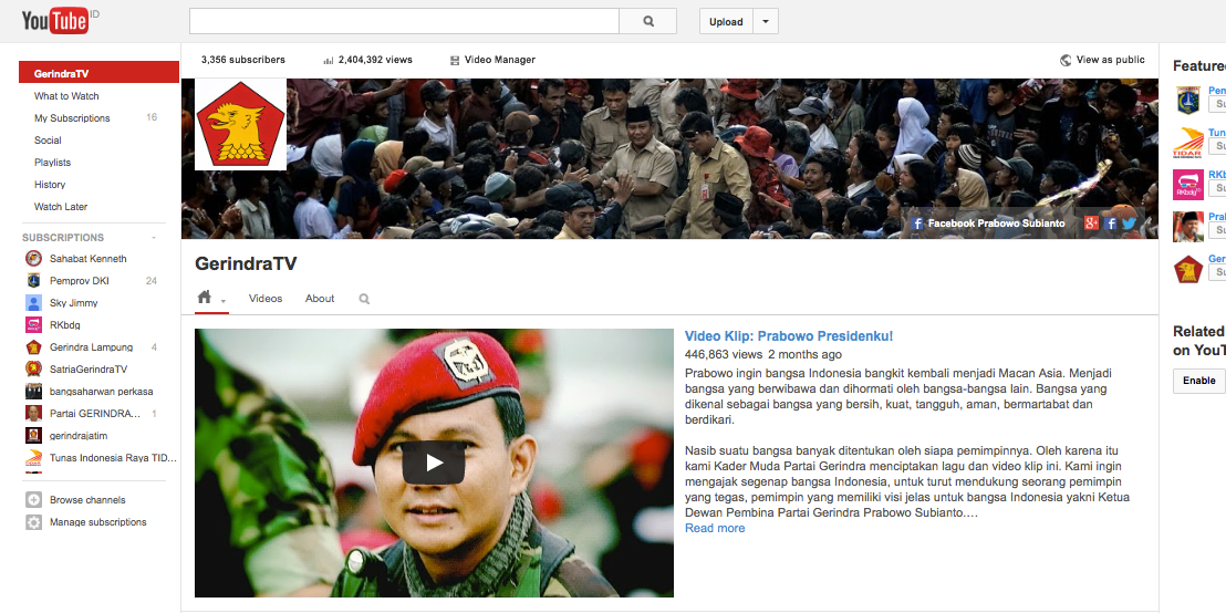 Gerindra TV banner