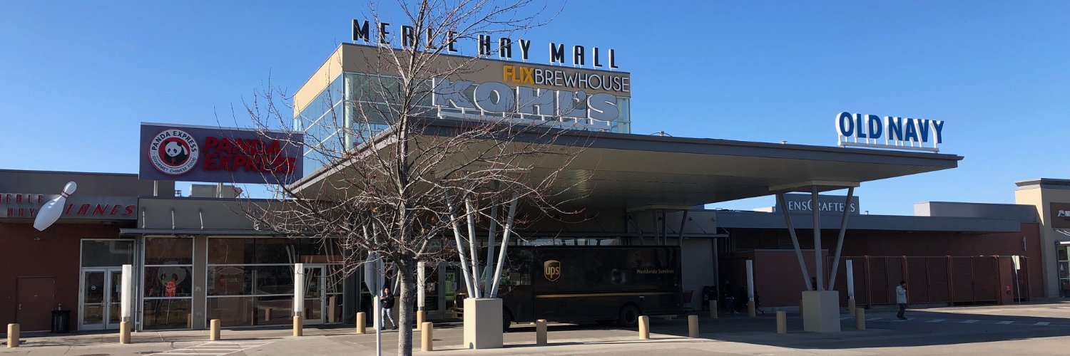 Merle Hay Mall banner