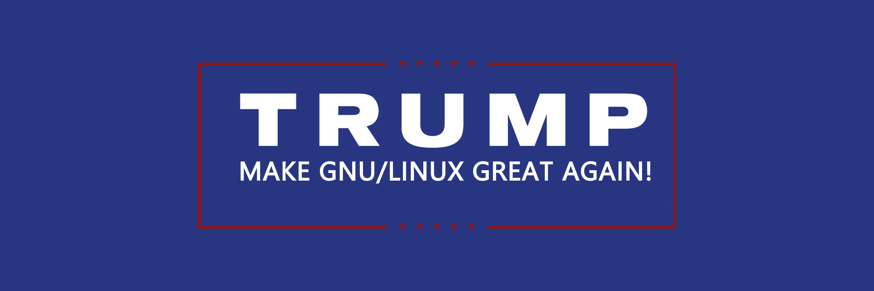 Trump On GNU/Linux banner