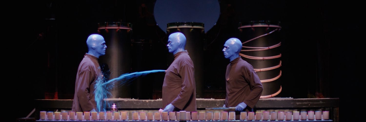 Blue Man Group banner
