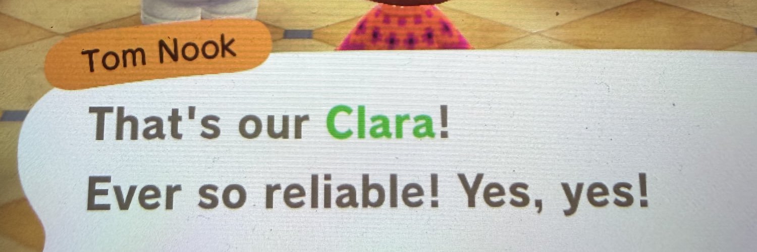 clarasays's profile banner image