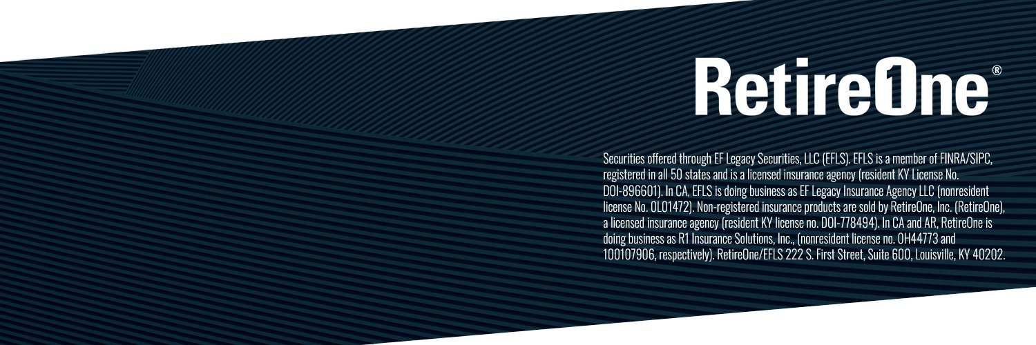 RetireOne ☝️ banner