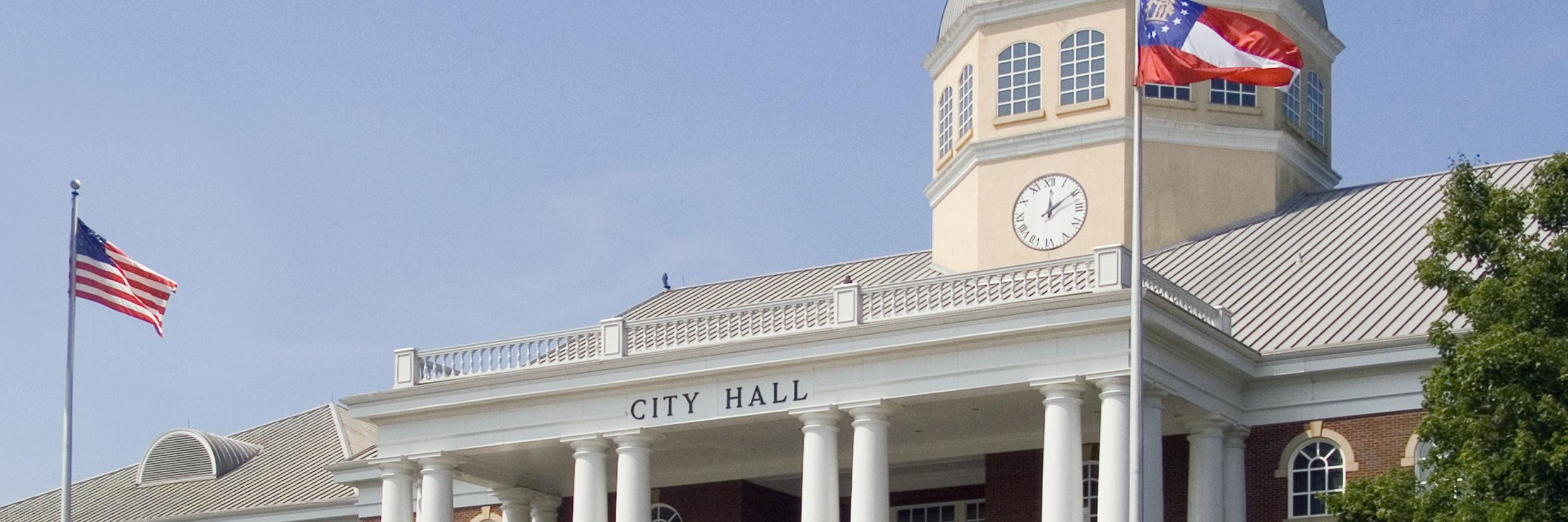 Mayor Jere Wood banner