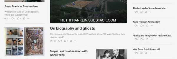 Ruth Franklin 🍵 Profile Banner