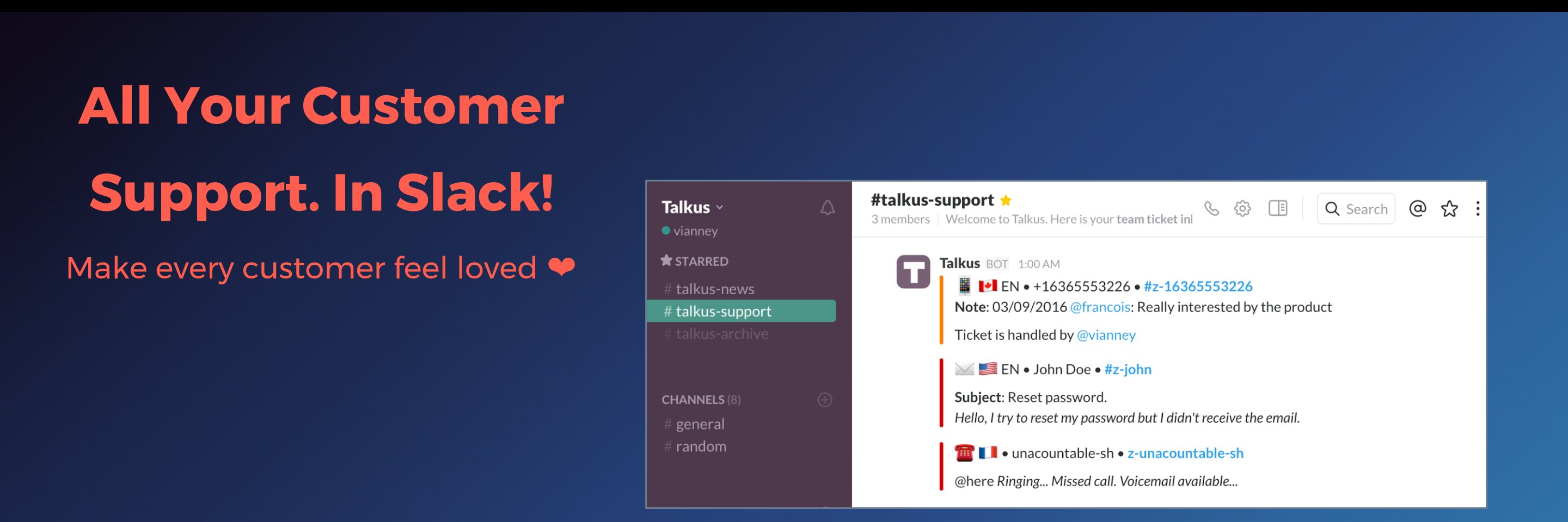 Talkus banner